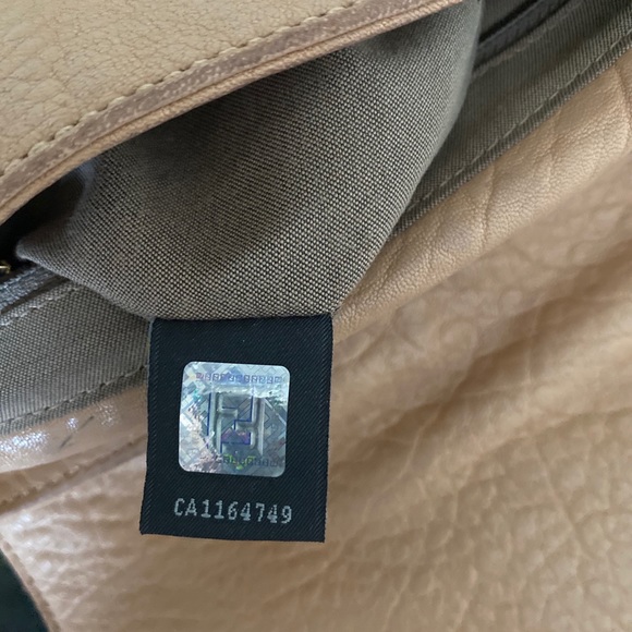 Fendi Hobo Handbag, Nude Color - Picture 11 of 13